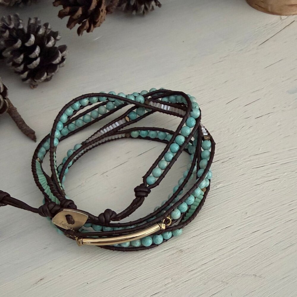 Lucky Brand Turquoise Wrap Bracelet
